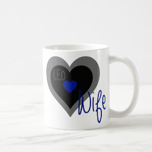 LEO Wife Heart Coffee Mug