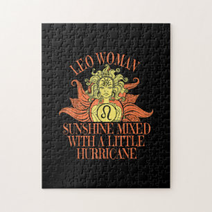 Leo Woman Zodiac Sign July August Birthday Jigsaw Puzzle