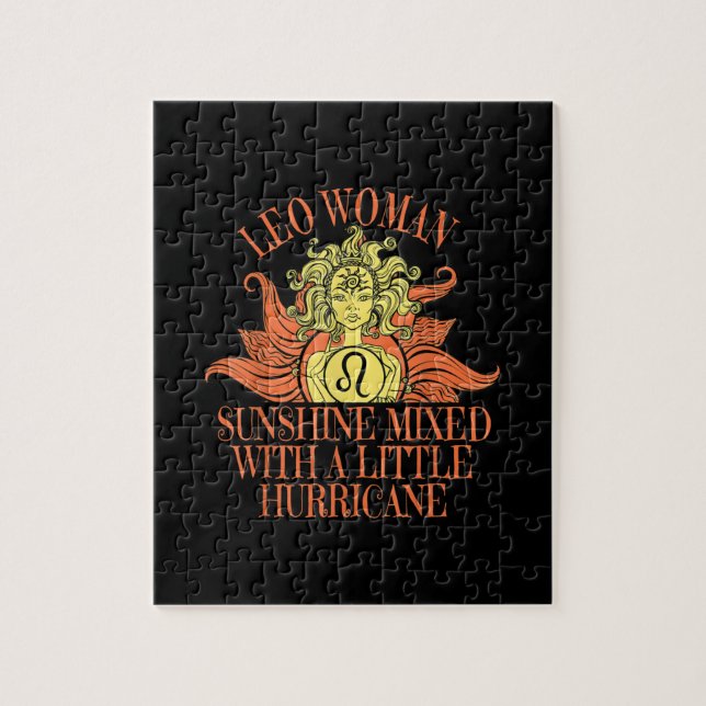 Leo Woman Zodiac Sign July August Birthday Jigsaw Puzzle (Vertical)