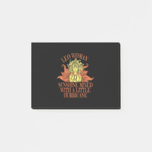 Leo Woman Zodiac Sign July August Birthday Post-it Notes
