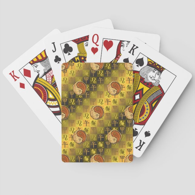 Leo & Wood Horse Playing Cards (Back)