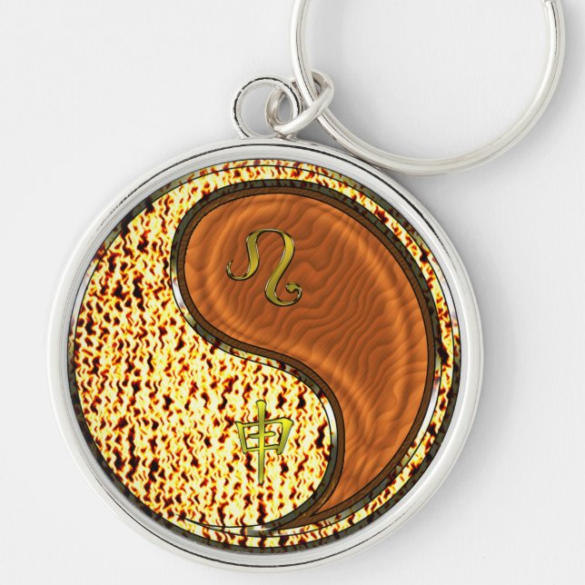 Leo & Wood Monkey Key Ring (Front)