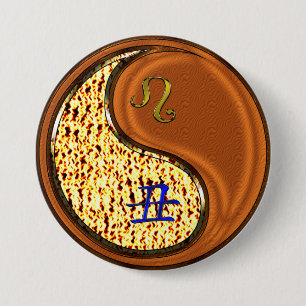 Leo & Wood Ox 7.5 Cm Round Badge
