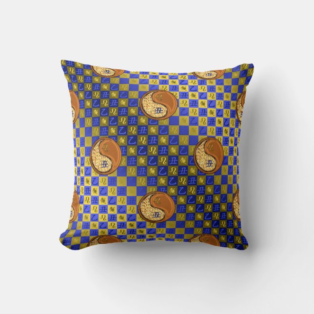 Leo & Wood Ox Cushion (Front)