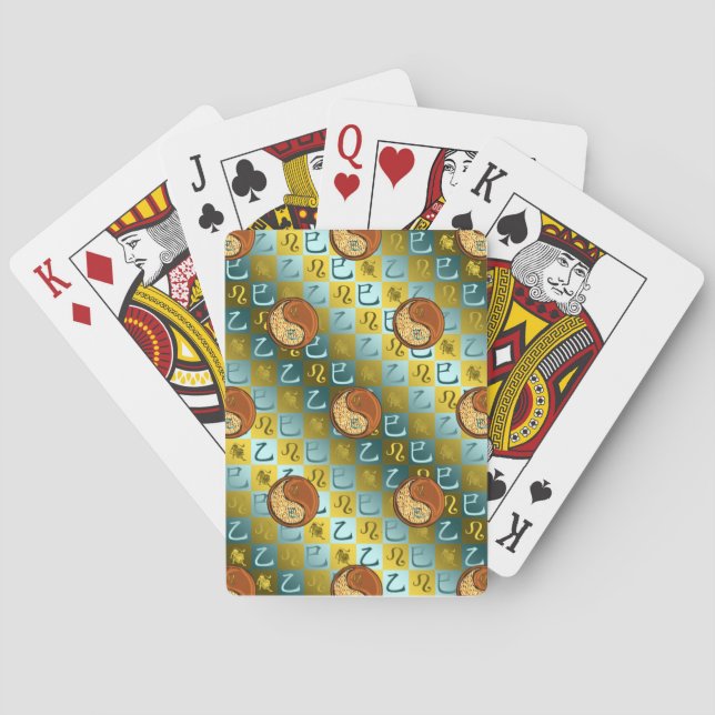 Leo & Wood Snake Playing Cards (Back)