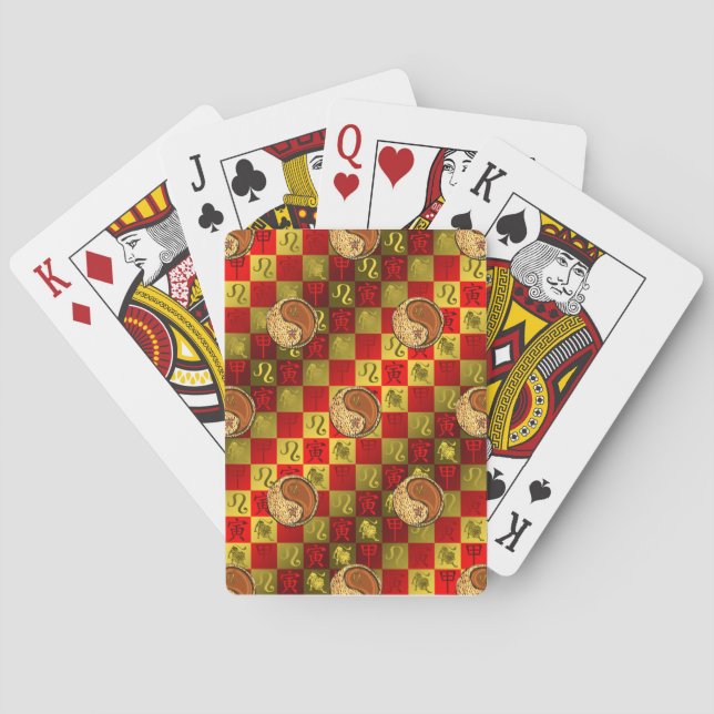 Leo & Wood Tiger Playing Cards (Back)