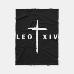 Leo Xiv New Pope Fleece Blanket