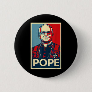 Leo Xiv _ Pope Pop Culture Rome Catholic Christian 6 Cm Round Badge