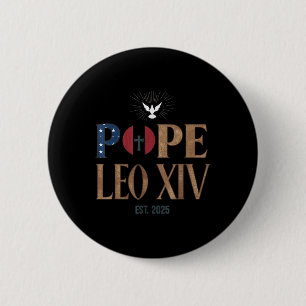 Leo Xiv Pope Shirt – New Pope 2025 Catholic 6 Cm Round Badge