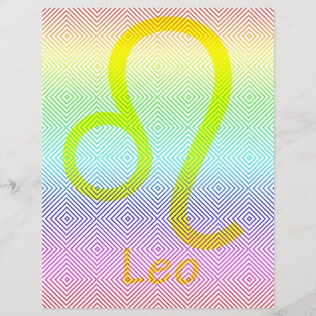 leo yellow, spectral romb flyer (Front)