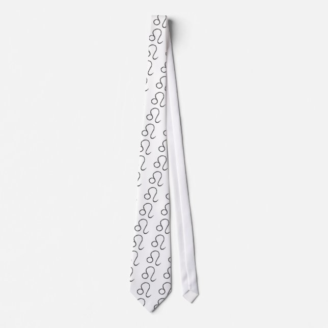 Leo. Zodiac Astrological Sign. Tie (Front)