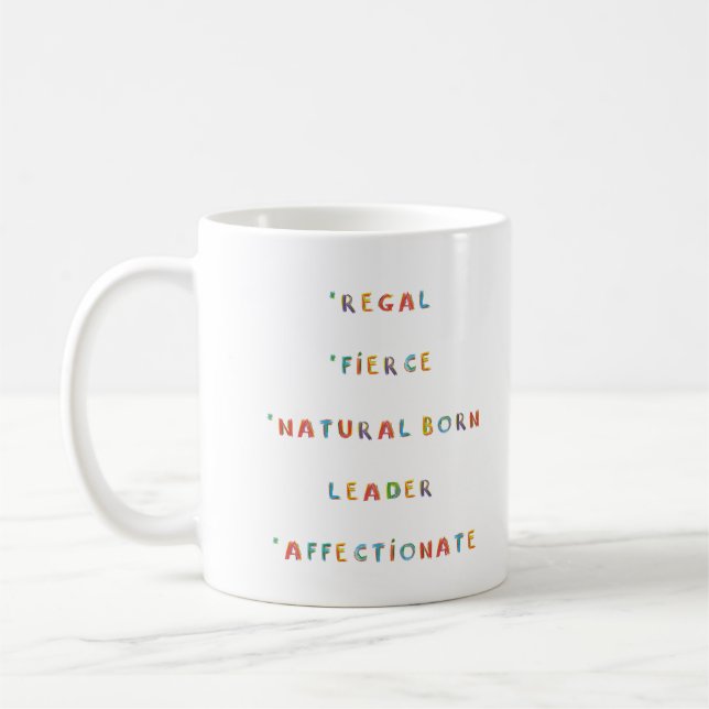 Leo Zodiac Astrology Inner Child  Coffee Mug (Left)