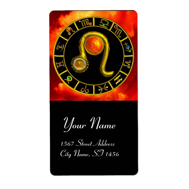 LEO ZODIAC BIRTHDAY JEWEL YELLOW TOPAZ Gold (Front)