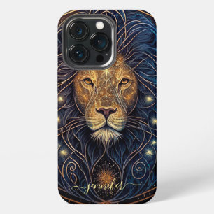 Leo zodiac black and gold Case-Mate iPhone case