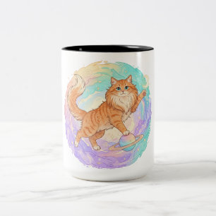 Leo Zodiac Cat Mug – Cosmic Astrology Feline 