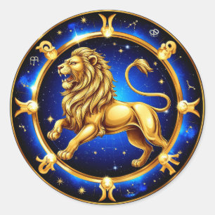 ♌ Leo Zodiac Emblem Classic Sticker Gift ♌