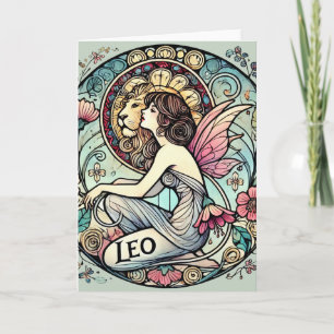 Leo Zodiac Fairy Astrology Sign Fairies            Card