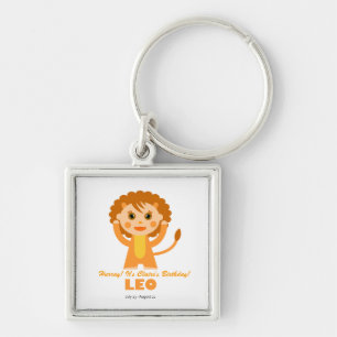 Leo Zodiac for Kids Key Ring