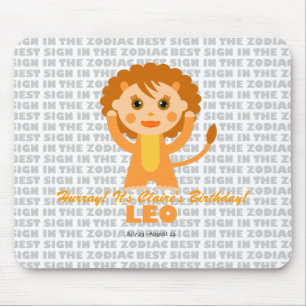 Leo Zodiac for Kids Mouse Mat