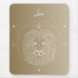 Leo zodiac horoscope star sign gradient mouse mat
