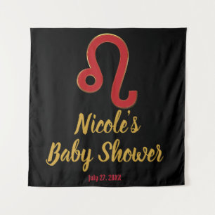 LEO Zodiac July August Astrology Party Backdrop Tapestry