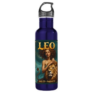 Leo Zodiac July August Birthday Astrology 710 Ml Water Bottle