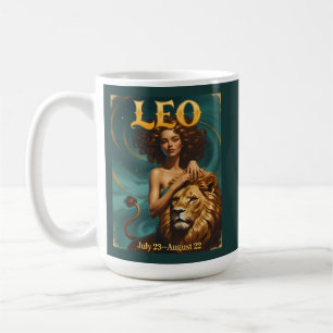 Leo Zodiac July August Birthday Astrology Coffee Mug