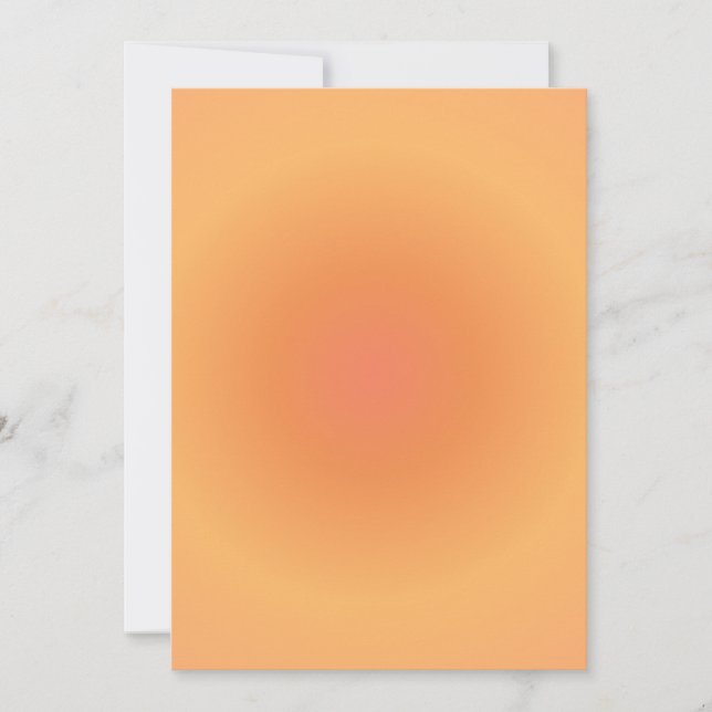 Leo Zodiac, Leo Aura Orange Gradient Holiday Card (Front)