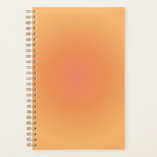 Leo Zodiac, Leo Aura Orange Gradient Planner (Front)