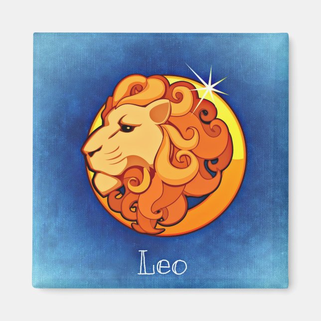 leo zodiac magnet (Front)