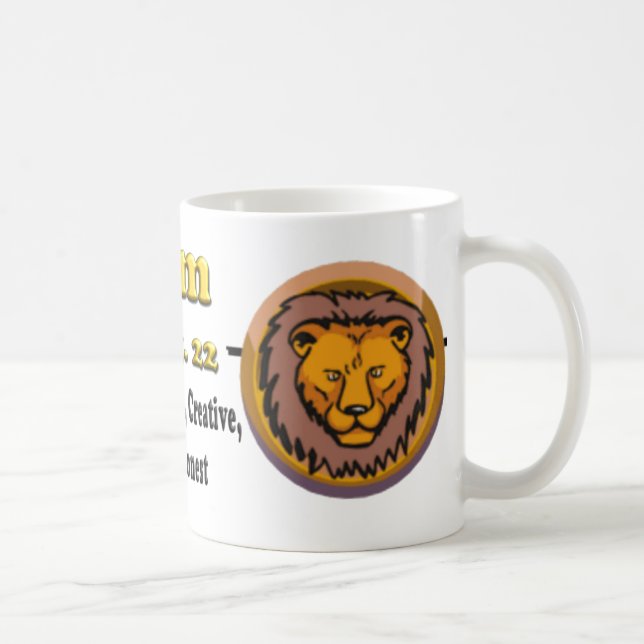 Leo Zodiac Mother's Day Coffee Mug (Right)