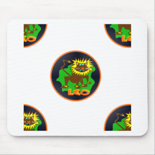 leo zodiac mouse mat