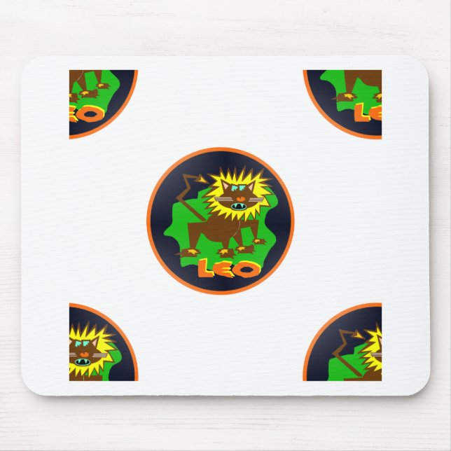 leo zodiac mouse mat (Front)