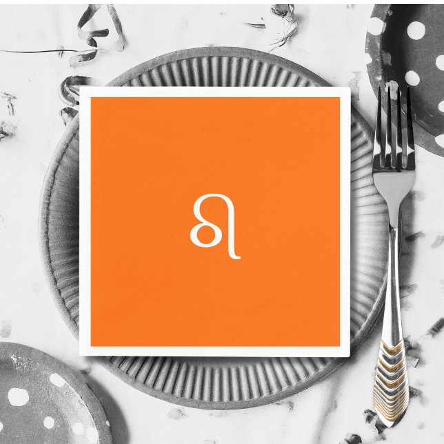 Leo zodiac  -   neon orange napkin (Creator Uploaded)