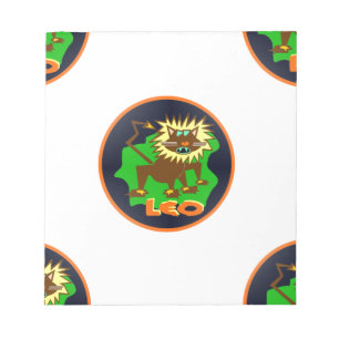 leo zodiac notepad