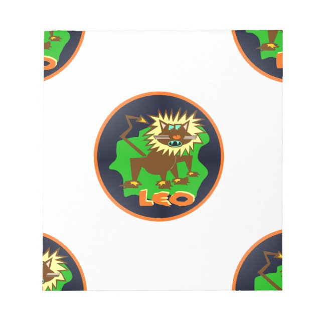 leo zodiac notepad (Front)