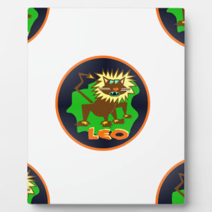 leo zodiac plaque