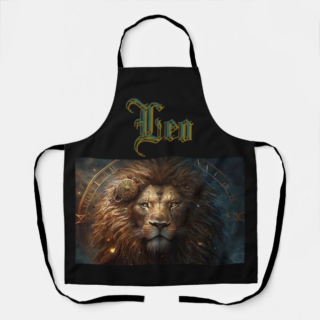 Leo Zodiac Sign Apron (Front)