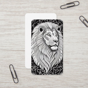 Leo Zodiac Sign - Astrological Lion Business Card