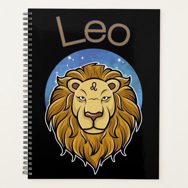Leo Zodiac Sign Calendar Planner (Front)