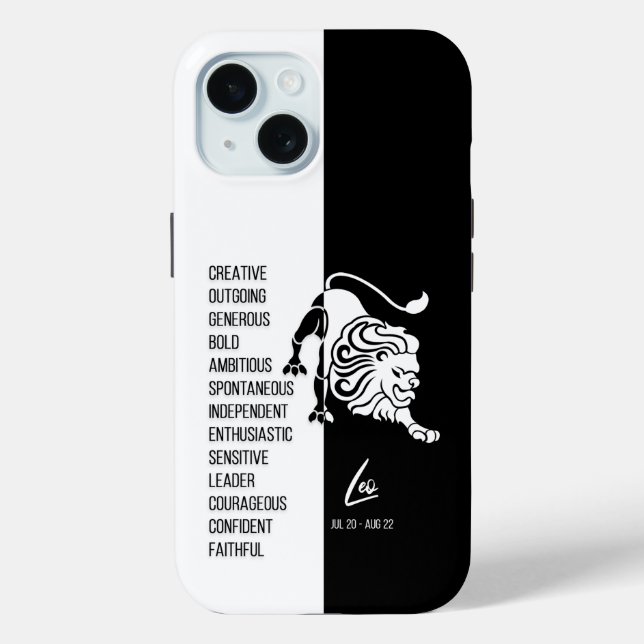 Leo Zodiac Sign Case-Mate iPhone Case (Back)
