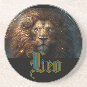 Leo Zodiac Sign Coaster