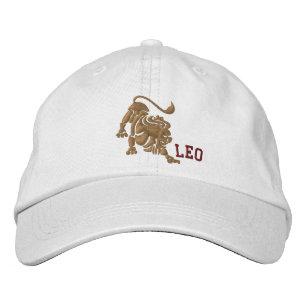 Leo Zodiac Sign Embroidery July 23 - August 22 Embroidered Hat