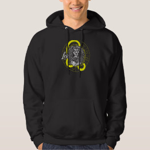 Leo Zodiac Sign Facts Aesthetic Graphic Astrology Hoodie