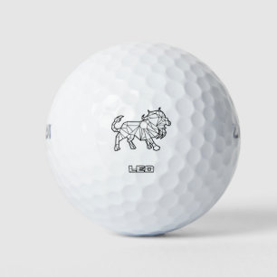 Leo Zodiac Sign Golf Balls