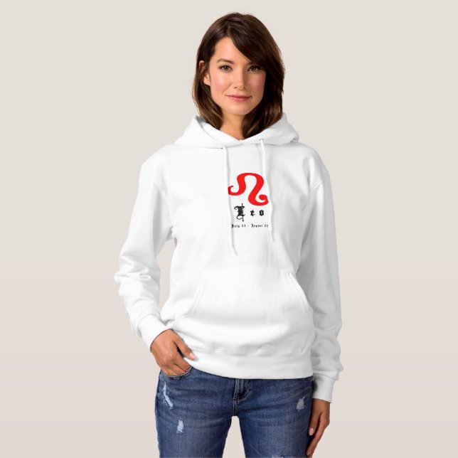 Leo zodiac sign hoodie (Front Full)