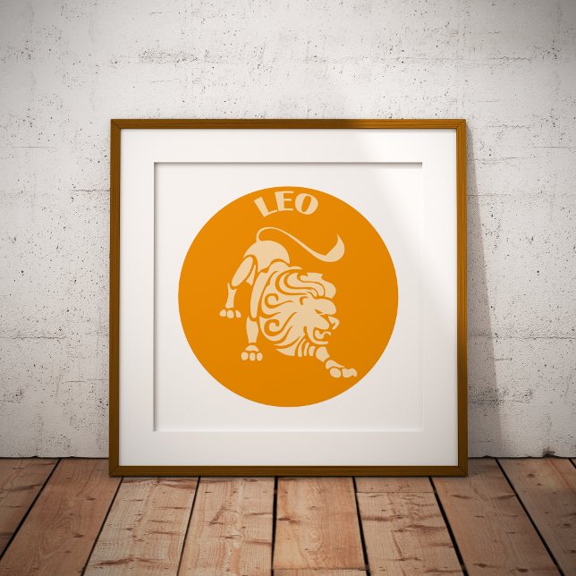 Leo, Zodiac Sign, Horoscope, Astrology Foil Prints (Creator Uploaded)