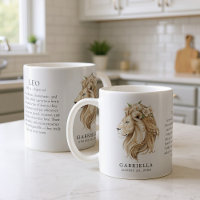 Leo Zodiac Sign Horoscope Personalized Gift