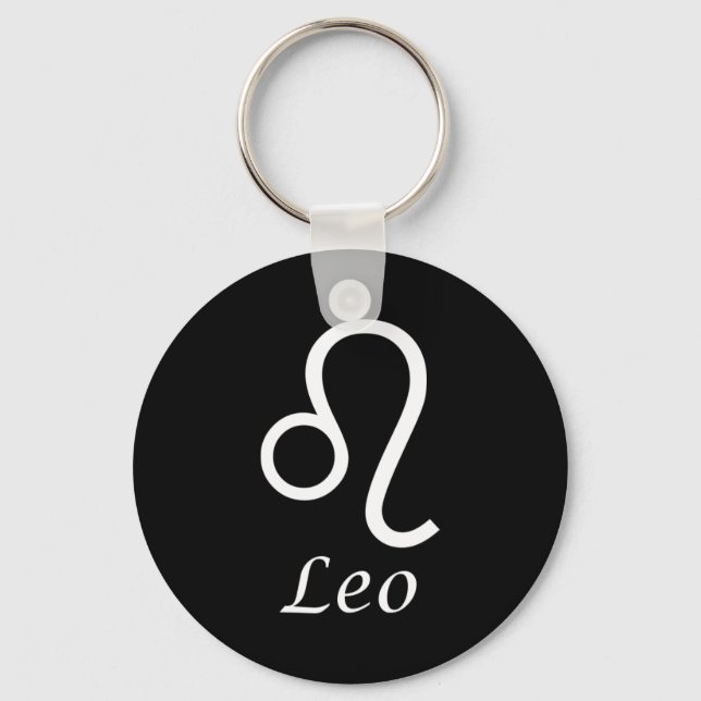 ‘Leo’ Zodiac Sign Key Ring (Front)