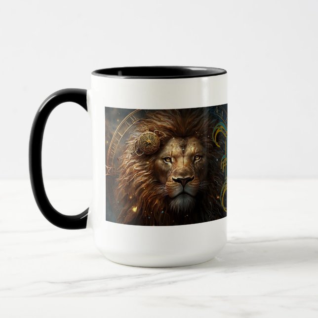 Leo Zodiac Sign Mug (Left)